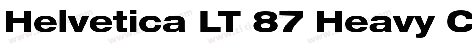 Helvetica LT 87 Heavy Condensed字体转换